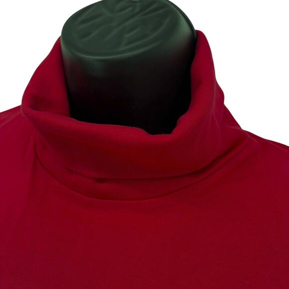 NWOT Lands' End Turtleneck Top Long Sleeve Shirt Womens Plus Size 1X 16W 18W Red - Picture 2 of 7